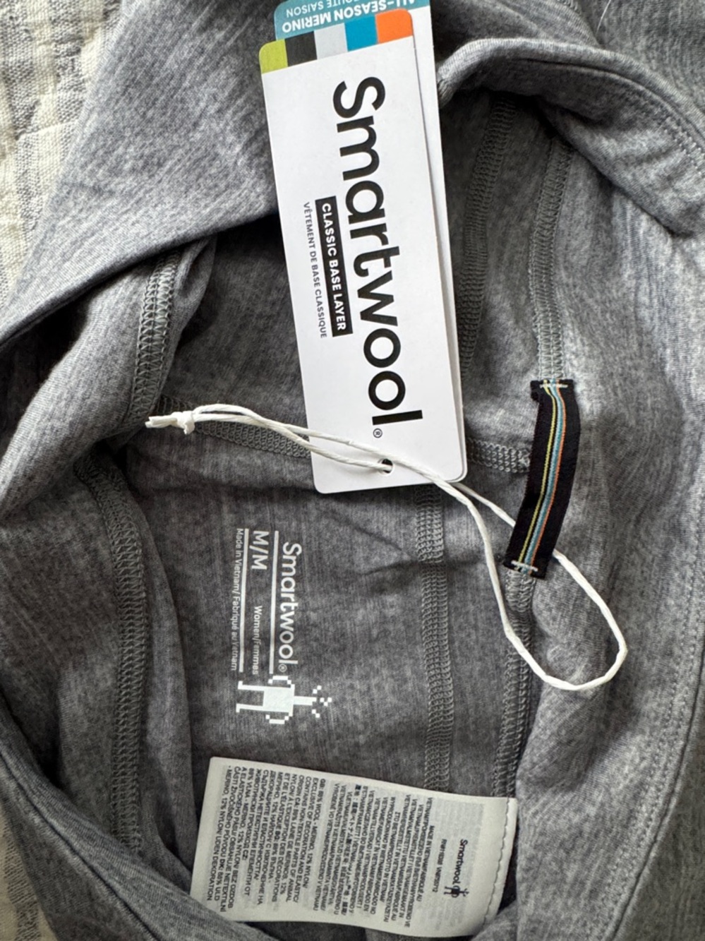Smartwool Women's Gray Heather Leggings - Picture 4 of 5